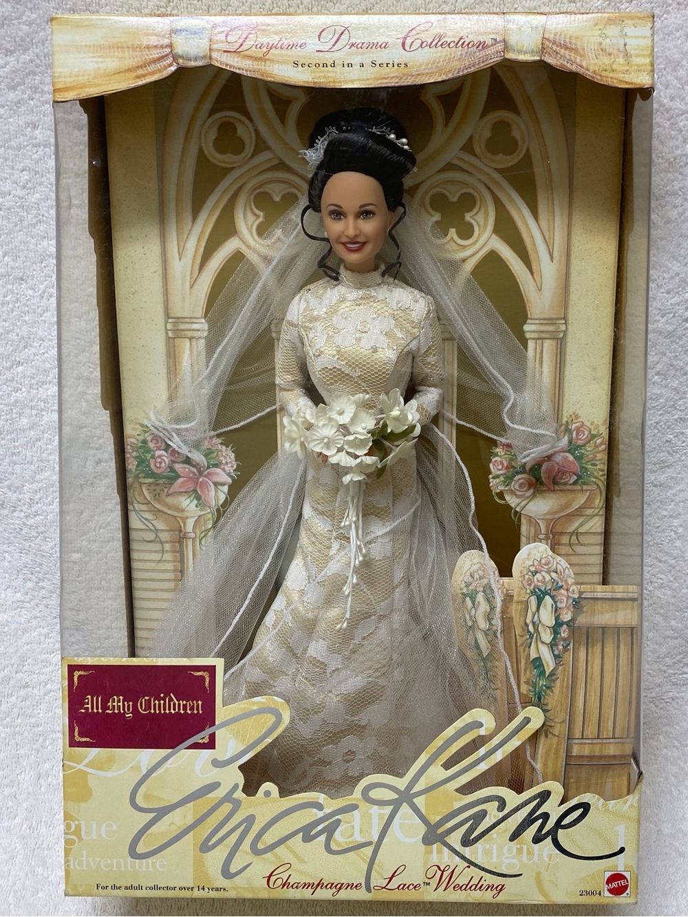 Erica Kane Susan Lucci Barbie Bridal Collectors doll All my children Lace Gown